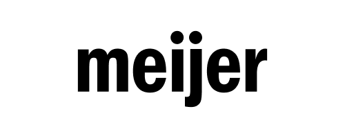 Meijer logo in black on a white background